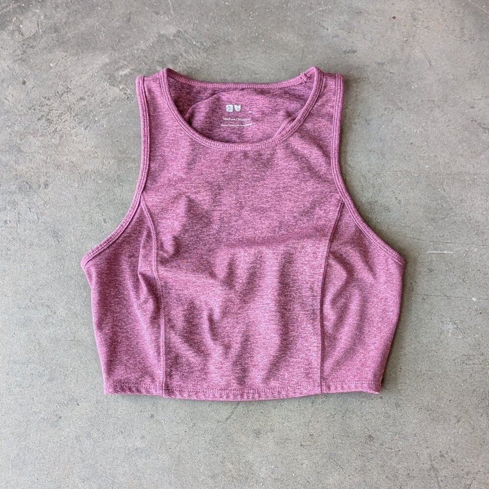 JoyLab Purple Crop Top Tank Long Line Bra medium